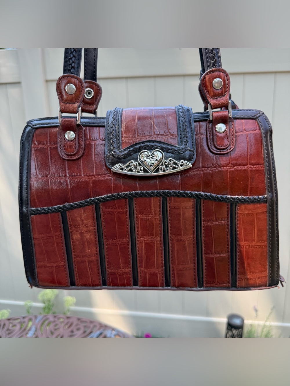 M.C. purse brown & black shoulder bag
